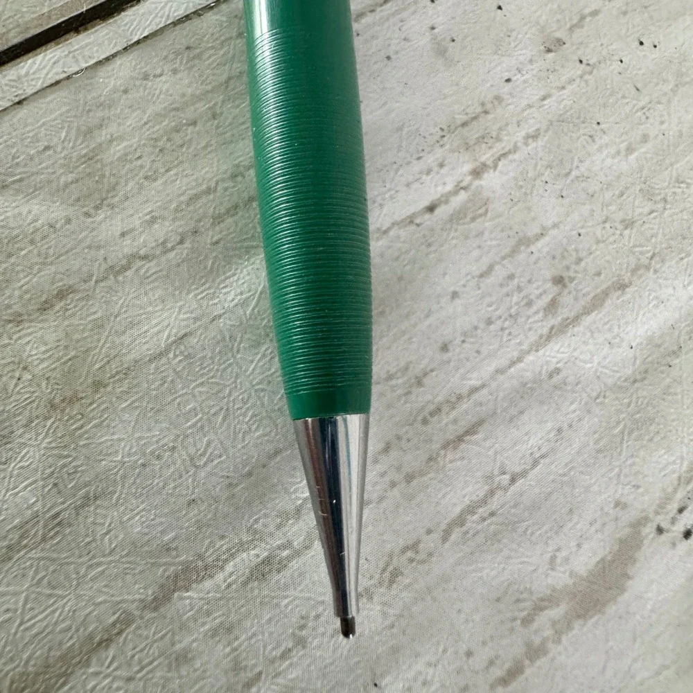 Vintage Sheaffer's Green Touchdown Fountain Pen and Mechanical Pencil Set Boxed